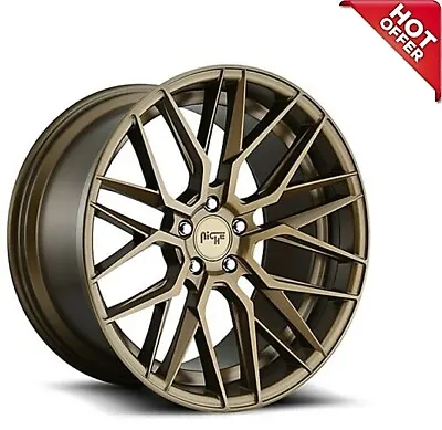 NEW 4ea 19X8.5/19X9.5 Staggered Niche Wheels M191 Gamma Matte Bronze Rims 19  S1 • $1344