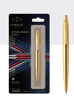£14.99 • Buy Personalised Engraved Genuine Parker - Jotter London Gold  Ball Point Pen - Box