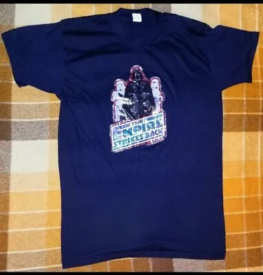 Vintage Empire Strikes Back Iron-on T-shirt Star Wars Darth Vader 80s Sz M • $80