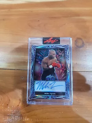 2023 Leaf Metal Mike Tyson Auto # 1/1 !! 🔥🔥 • $83