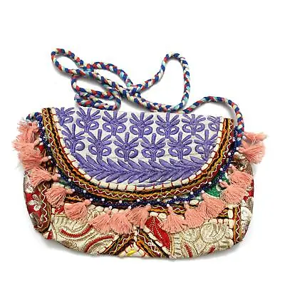 Vintage Tribal Banjara  Handmade Ethnic Women Purse Multicolor Clutch Bag I • $17.99