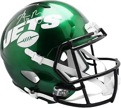 Aaron Rodgers New York Jets Autographed Riddell Speed Replica Helmet • $899.99