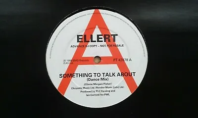 Ellert  Something To Talk About  12  Promo Single 1988 N/mint • £1.40