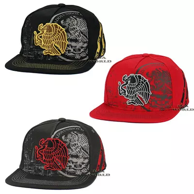 MEXICAN Hat MEXICO Eagle Aguila Federal Logo Snapback Flat Bill Baseball Cap • $13.85