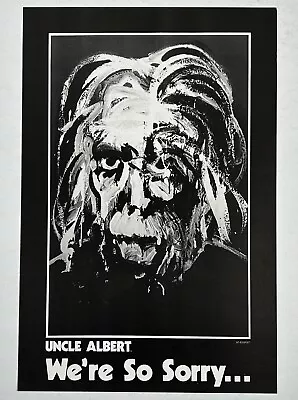 PLANET OF THE APES Vintage Poster We're So Sorry UNCLE ALBERT Einsten 1981 • $30