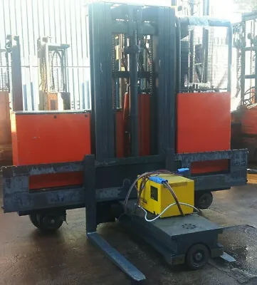 £9999 • Buy 3t 4 Way Electric Forklift Reach Truck Side Loader Long Items Through Narrow Gap