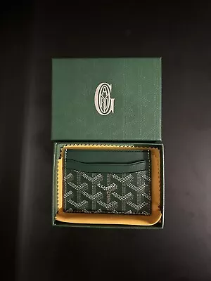 Goyard Saint Sulpice Card Holder - Green (SAME DAY SHIPPING) • $89