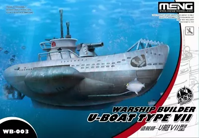 MNGWB-003 - Meng Model Warship Builder U-Boat Type VII Cartoon Ship • £20.99