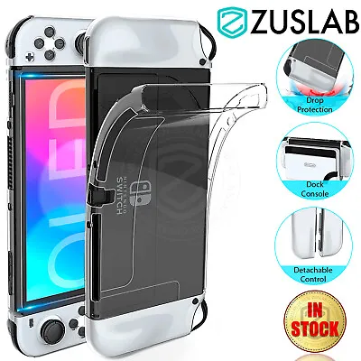 For Nintendo Switch OLED 2021 Lite Case ZUSLAB Clear Slim Soft Shockproof Cover • $9.95