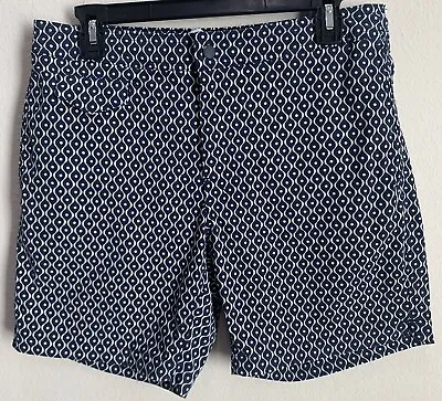 J.Crew Inseam  7'' Stretch Swim Trunk Shorts Maze Print Mens Size 31 Lined • $14.99