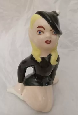 Vintage Pixie Elf Figurine 1950s Girl Pixie Figurine Blonde Elves Sprite Brownie • $14.99