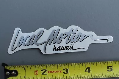 LOCAL MOTION Hawaii Surfboards Clear Silver OG 80's LM1A Vintage Surfing STICKER • $22