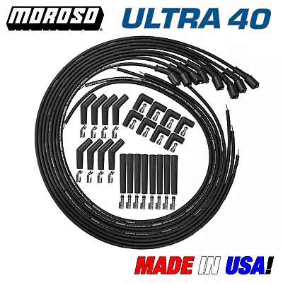 LS LT Swap Universal Spark Plug Wire Set Remote Coil Moroso Ultra 40 Str. 90 135 • $145.99