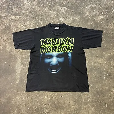 1994 Marilyn Manson Vintage T-shirt This Is Your World / Bigger Than Satan. • £200