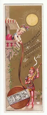 Vintage TC Trade Card STAR BRAID And FLEISHER'S Worsted Yarns Miller & Peck Conn • $14.50