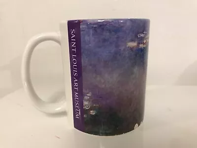 St Louis Art Museum Coffee Mug Monet Water Lilies Souvenir Full Color *Flaws • $4.99