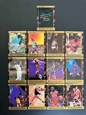 Michael Jordan Slam Dunk Complete 17 Card Set Cards Are NM-Mint • $2.25