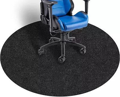 Chair Mat Office Chair Mat For Hard Floor 47.2 Inch Round Gaming Chair Mat Low • £30.29