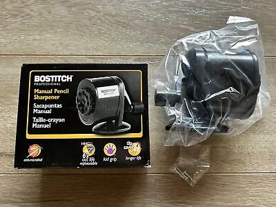 Bostitch Counter-Mount Wall-Mount Antimicrobial Manual Pencil Sharpener Black • $9.95