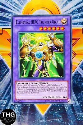 Elemental Hero Thunder Giant LCGX-EN046 Common Yugioh Card • £3.79
