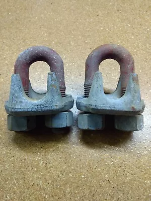 Genuine Crosby 1 Inch Cable Clamps U Bolt USA Pair • $18