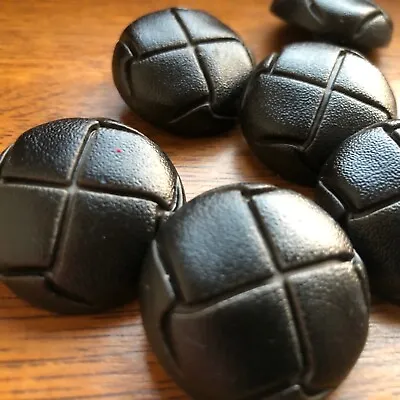 BUTTONS FOOTBALL SHANK BUTTON LEATHER LOOK. FROM 16 Mm - 31mm • £3.60