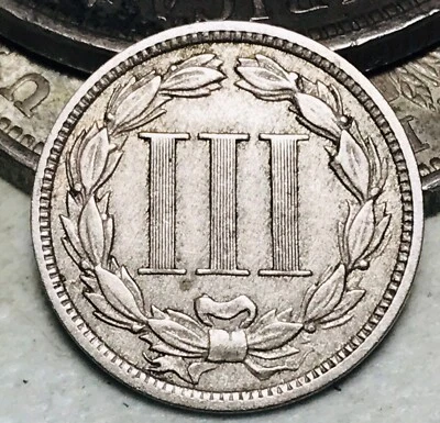 $34.99 • Buy 1881 Three Cent Nickel Piece 3C Ungraded Circulated US Type Coin CC16645