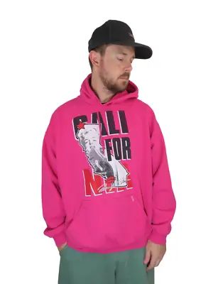 Vintage Pink Cali For NIA Hoodie Sweatshirt Size XL Marilyn Monroe Republic Y2K • $31.49