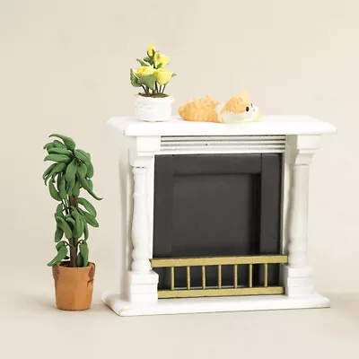 1/12 Dollhouse Mini Fireplace Model Dollhouse Living Room Furniture Decoration • $12.33