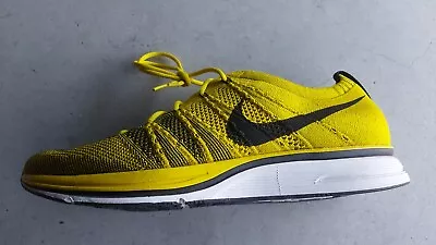 NIKE Flyknit Trainer Shoes - US10 - Bright Citron - Brand New • $100