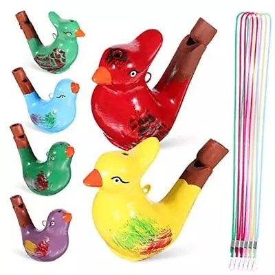  6Pcs Ceramic Bird Whistles Colorful Bird Shape Whistle With Lanyard Bird  • $29.80