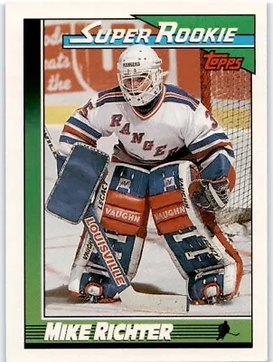 1991-92 Topps Super Rookie #11 Mike Richter New York Rangers • $0.99