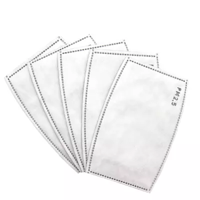 10 - 50 PM2.5 FILTERS Washable Reusable Cotton Face Mask  Activated Carbon UK • £2.89