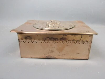 £78 • Buy Antique Arts And Crafts Movement Copper Box C1880