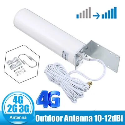 High Gain 12dBi Outdoor Dual SMA Male Antenna -  3G 4G LTE Router Signal Booster • $24.99