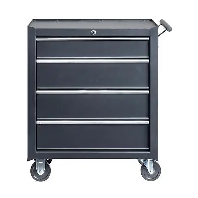 4-Drawer Rolling Tool Chest With Lock&Key & Drawer Liners Tool Storage Cabinet • $134.99