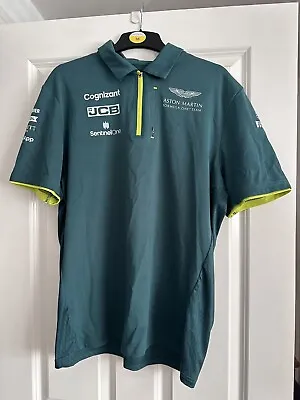 £19.99 • Buy Aston Martin Racing F1 Race Team Cognizant Sh/Sleeve Button Up Shirt 2XL