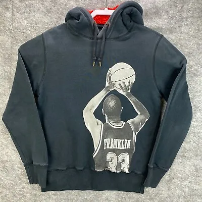 £6 • Buy Franklin & Marshall Varsity Basketball Hoodie Adults Black Small Cotton Mens
