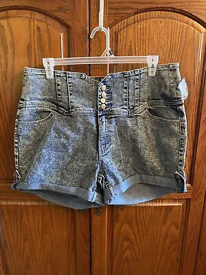 $12.99 • Buy NWT Fury Acid Wash Shorts With Removable Suspenders Size 2X Romper Jumpsuit