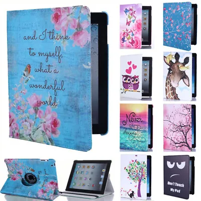 For Apple IPad 9 2021 9th Generation 10.2-inch Smart Case 360° Rotating Cover • £6.99