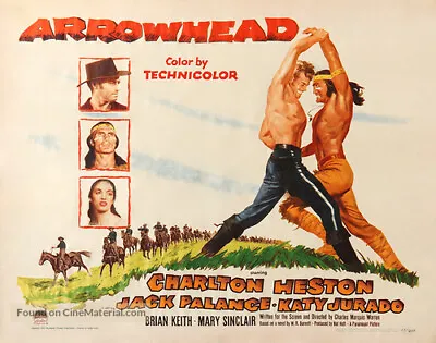 Arrowhead 1953 Dvd Charlton Heston Copy Of A Public Domain Film Disc Only • £3.95