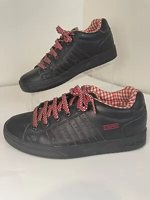 OSIRIS Troma Girls Black Red Skateboard Skater Shoes Womens Size 8 RARE • $59.95