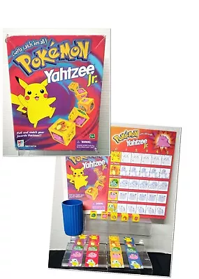 Vintage Milton Bradley Pokemon Yahtzee Jr Game 1999 Complete • $19