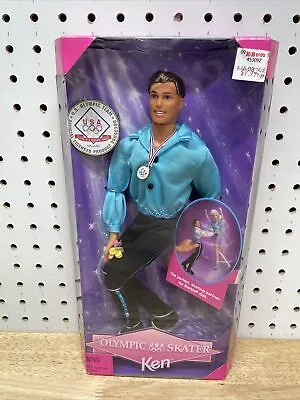 Vintage 1997 USA Olympic Winter Games Skater Ken Barbie Doll New In Box • $22.99