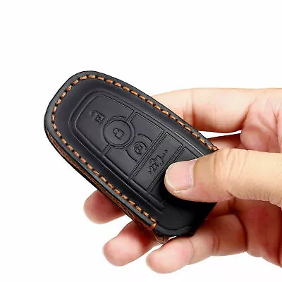 5 Button Leather Remote Key Cover Case Holder Fob Bag For Ford F-150 Accessories • $13.98