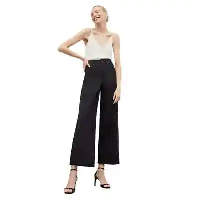 M.M. LaFleur The Milo Jean - Better Than Denim - Cropped Wide Leg Jeans Trousers • $125