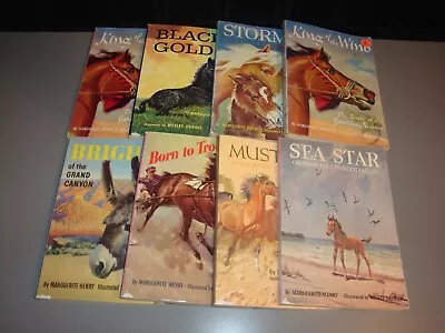 Marguerite Henry 7 Illustrated Book Lot  Brighty Seastar  Stormy Mustang Horse • $49.99