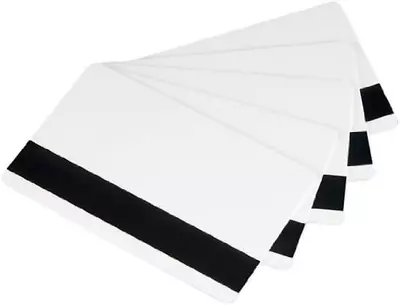 ID Zone Premium White Blank CR80 30 Mil PVC Cards With High Coercivity Mag Strip • $61.07