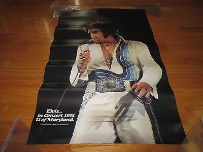 Vintage 1987 ELVIS PRESLEY In Concert Personality Magazine Collage Poster • $25