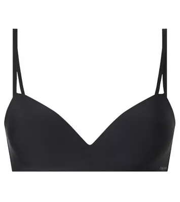 Calvin Klein Seductive Comfort Wireless Plunge Bra Non-Wired Bras Size 34 DD • £35